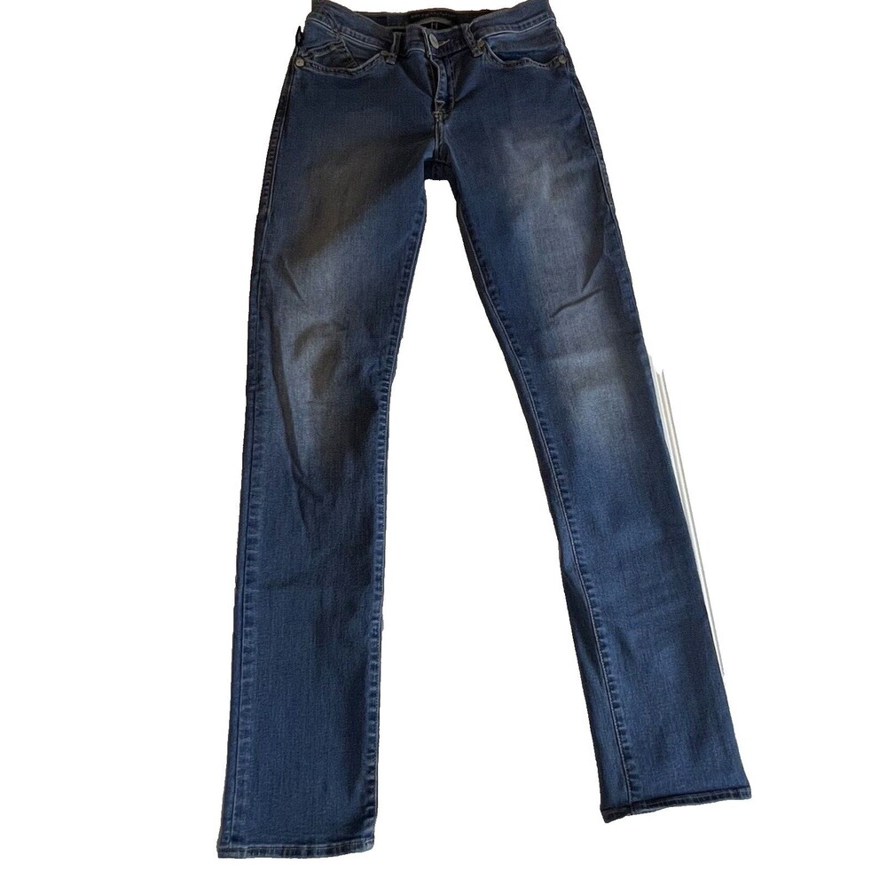 Rock & Republic Women's 8 Blue Denim Berlin Skinny Mid Rise Medium Wash 27 x 30